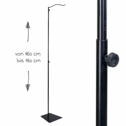Himmelstange mit Standfuß für Baldachine Max 180 cm - Schwarz