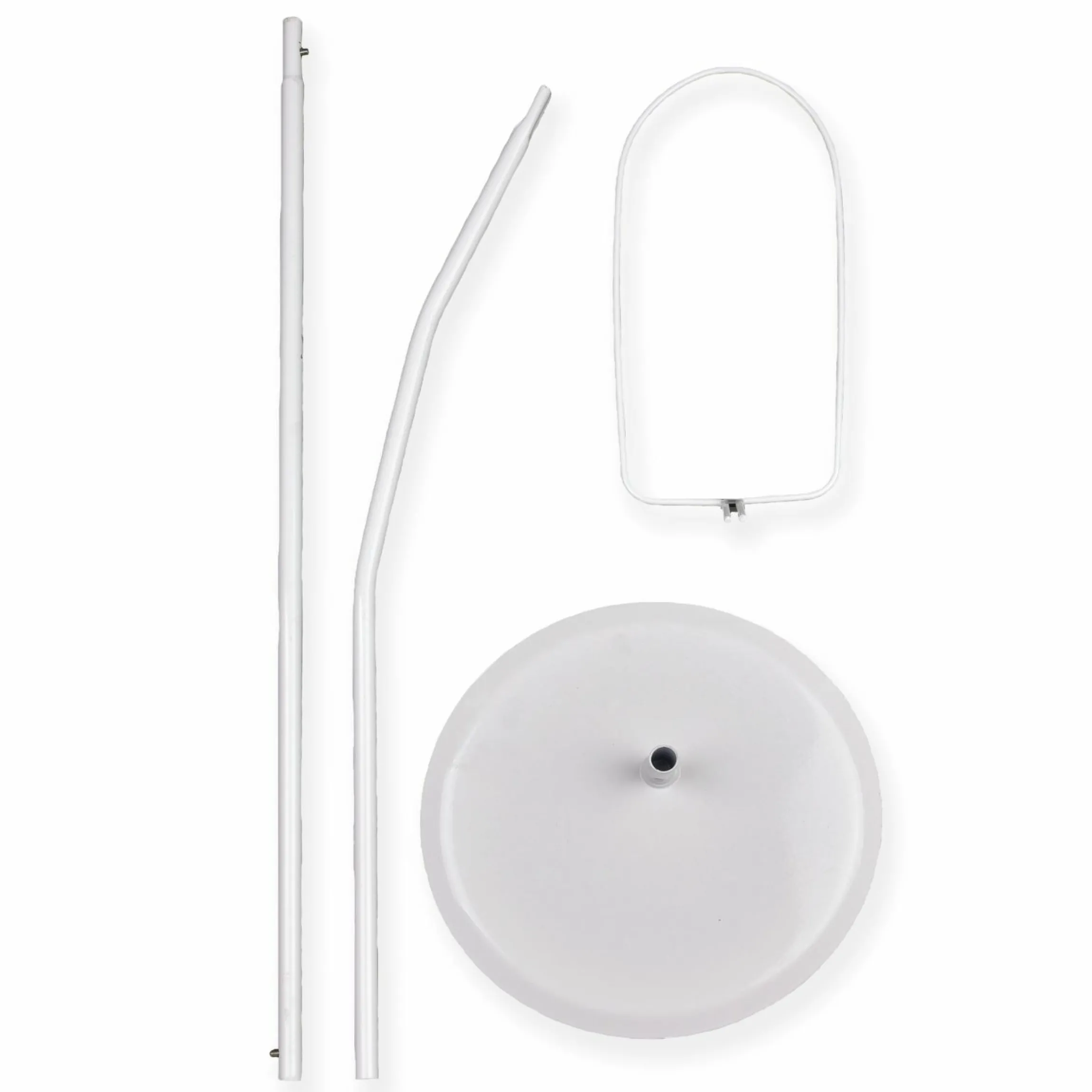 Himmelstange mit Standfuß Höhe 150 cm / 32 cm Ø - Weiß