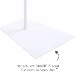 Himmelstange mit Standfuß für Baldachine Max 180 cm - Weiß