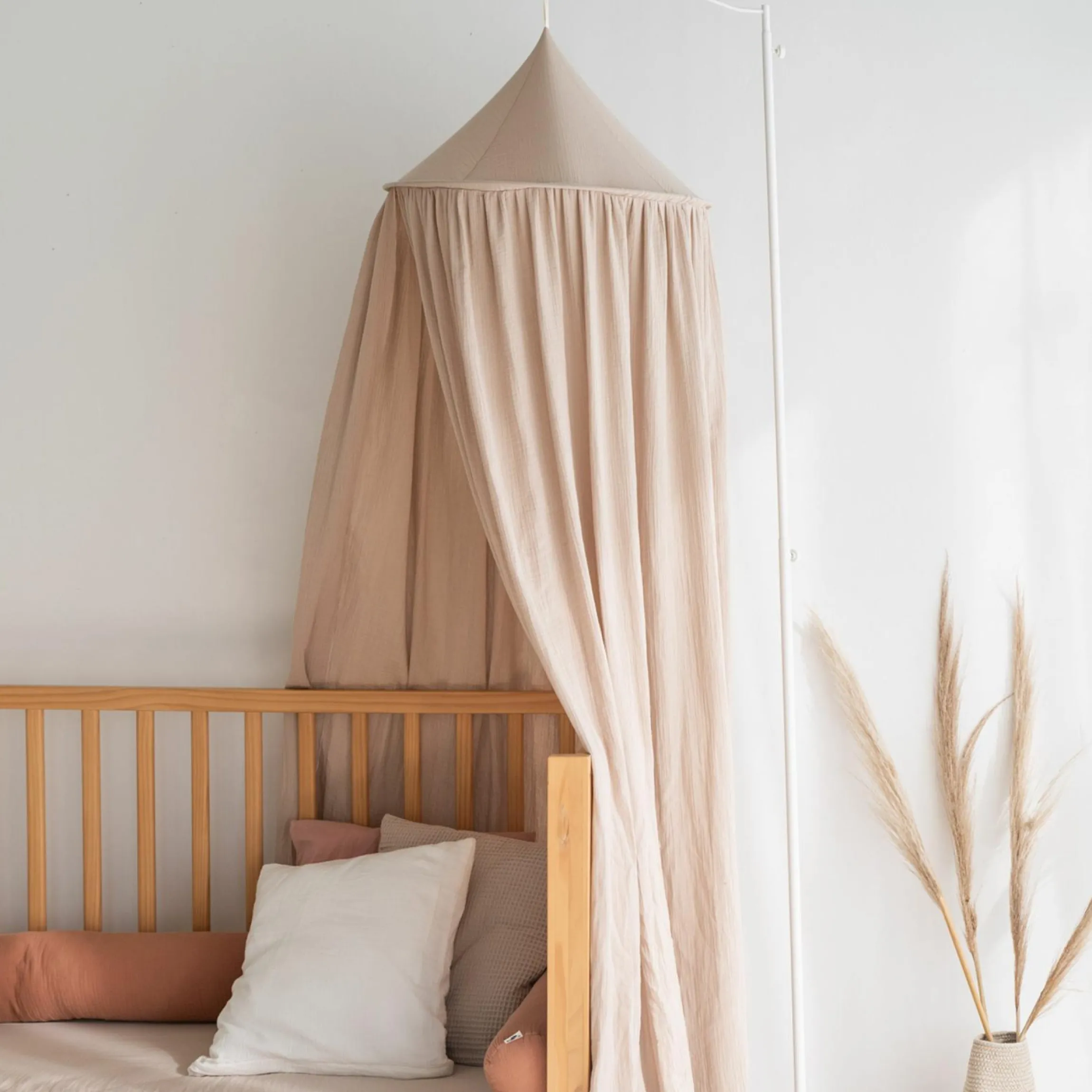 Himmelstange mit Standfuß für Baldachine Max 180 cm - Weiß