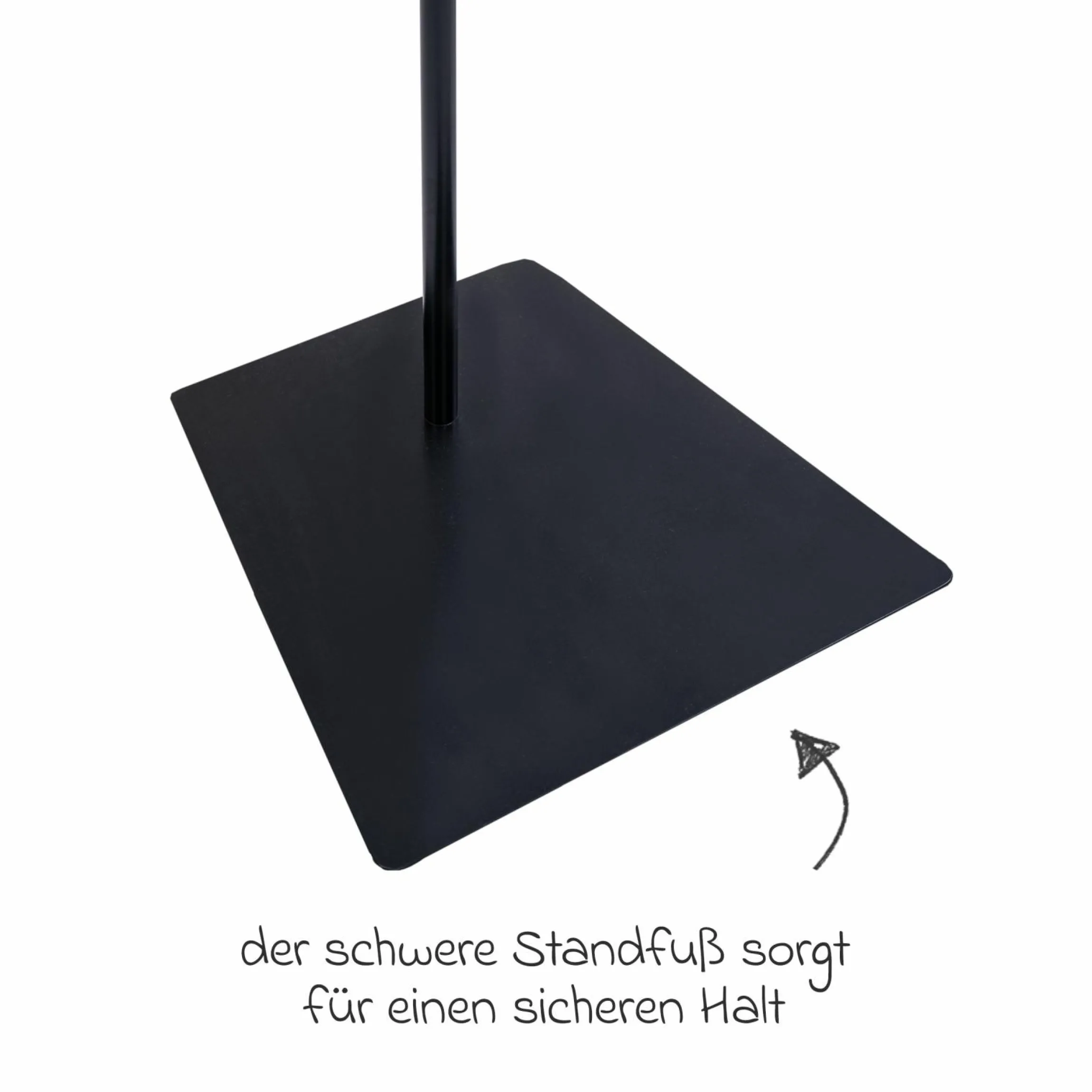 Himmelstange mit Standfuß Franz 160 cm - Schwarz