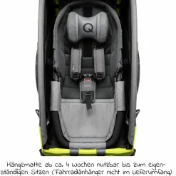 Hängematte Plus mit Sicherheitsrahmen für Babytransport - Grau