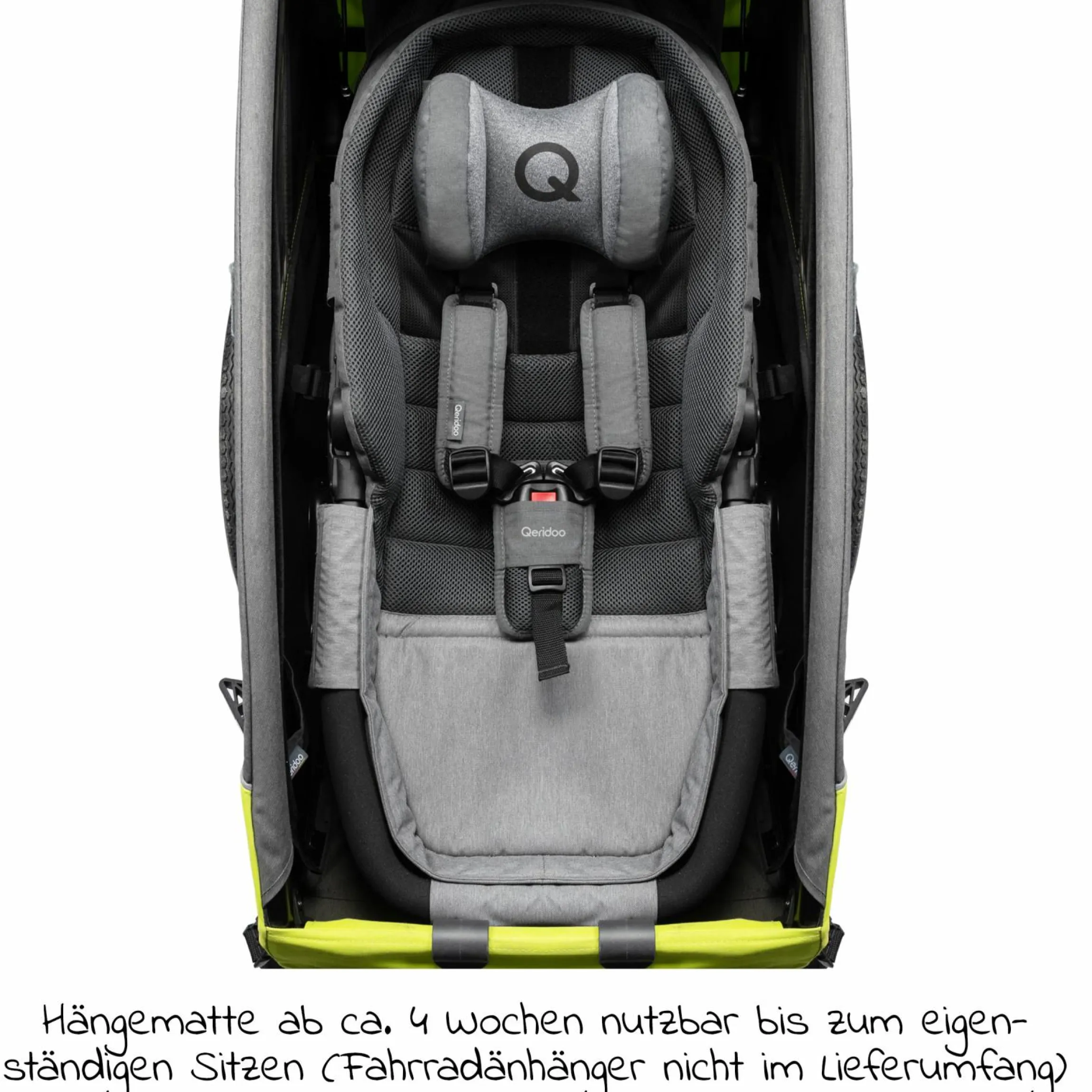 Hängematte Plus mit Sicherheitsrahmen für Babytransport - Grau