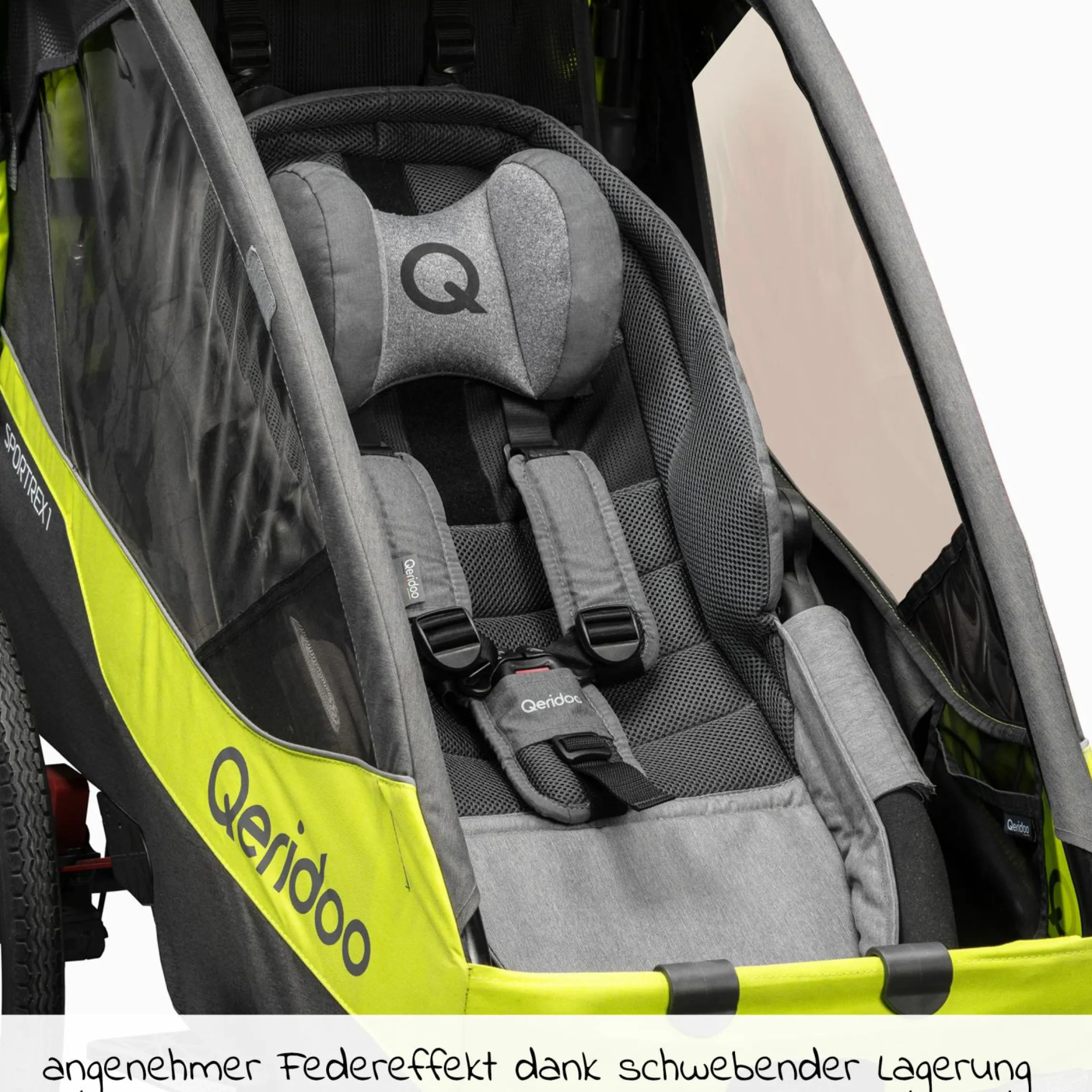Hängematte Plus mit Sicherheitsrahmen für Babytransport - Grau