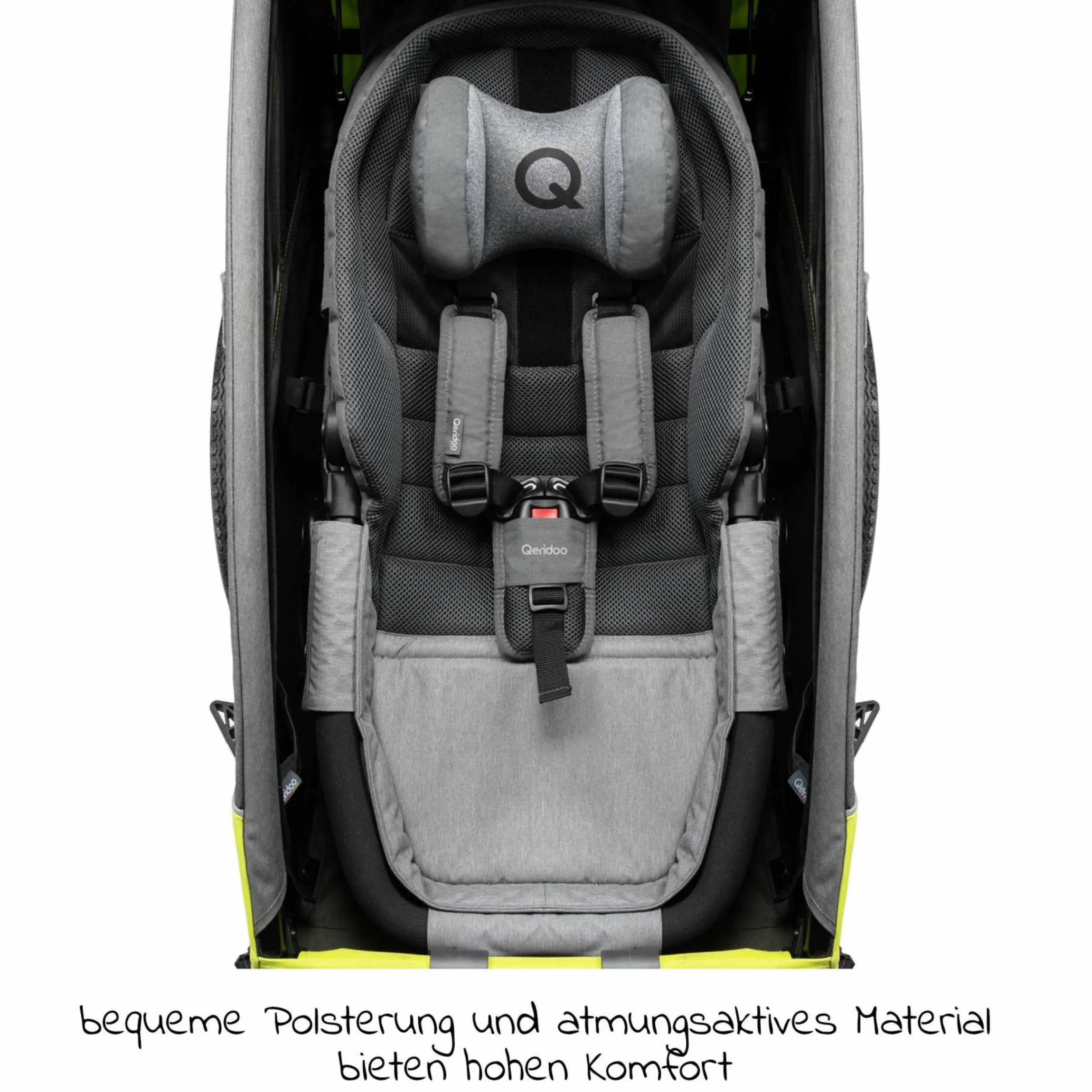 Hängematte Plus mit Sicherheitsrahmen für Babytransport - Grau
