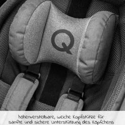 Hängematte Plus mit Sicherheitsrahmen für Babytransport - Grau