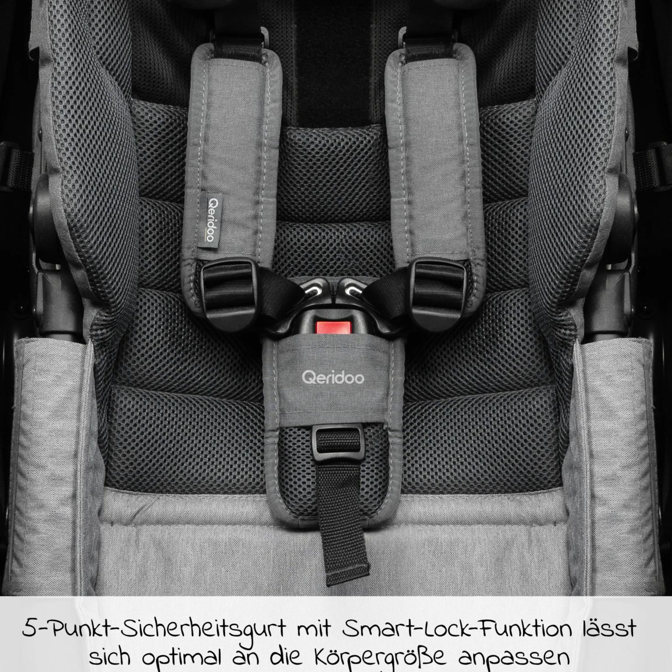 Hängematte Plus mit Sicherheitsrahmen für Babytransport - Grau