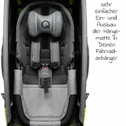 Hängematte Plus mit Sicherheitsrahmen für Babytransport - Grau