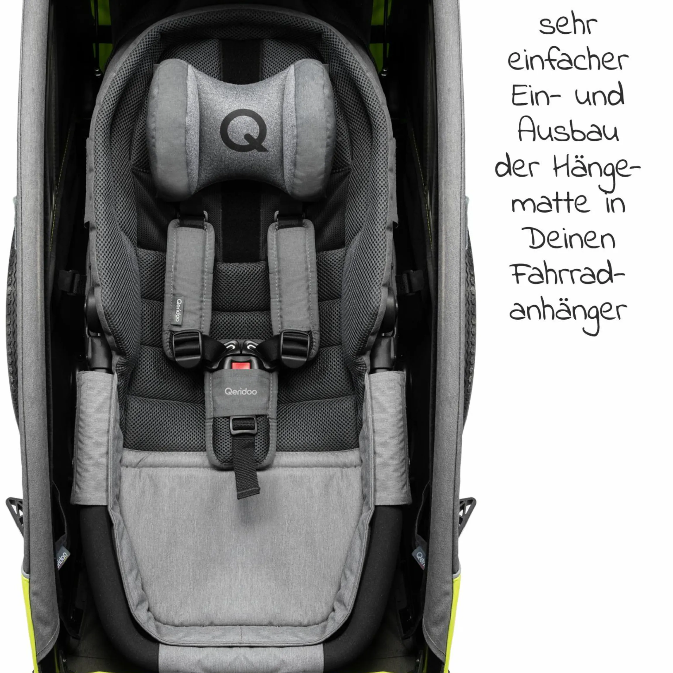 Hängematte Plus mit Sicherheitsrahmen für Babytransport - Grau