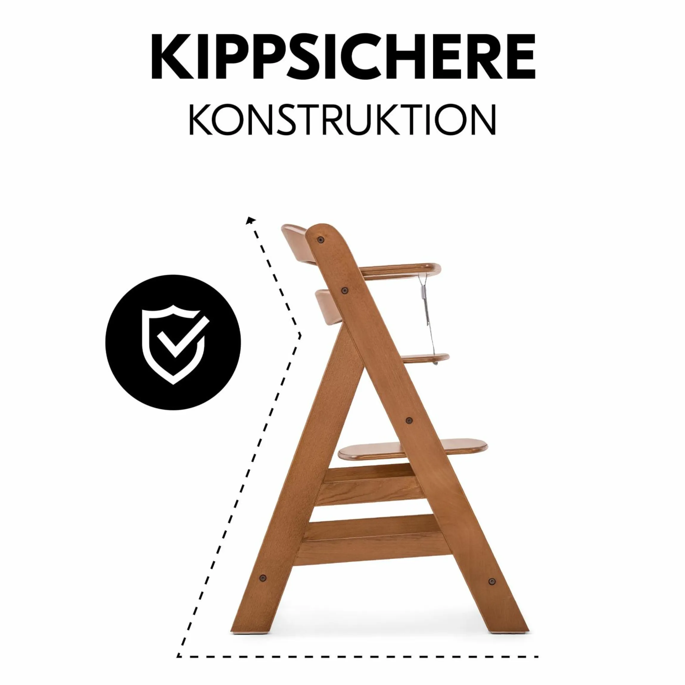 Hochstuhl Alpha Plus - Walnut