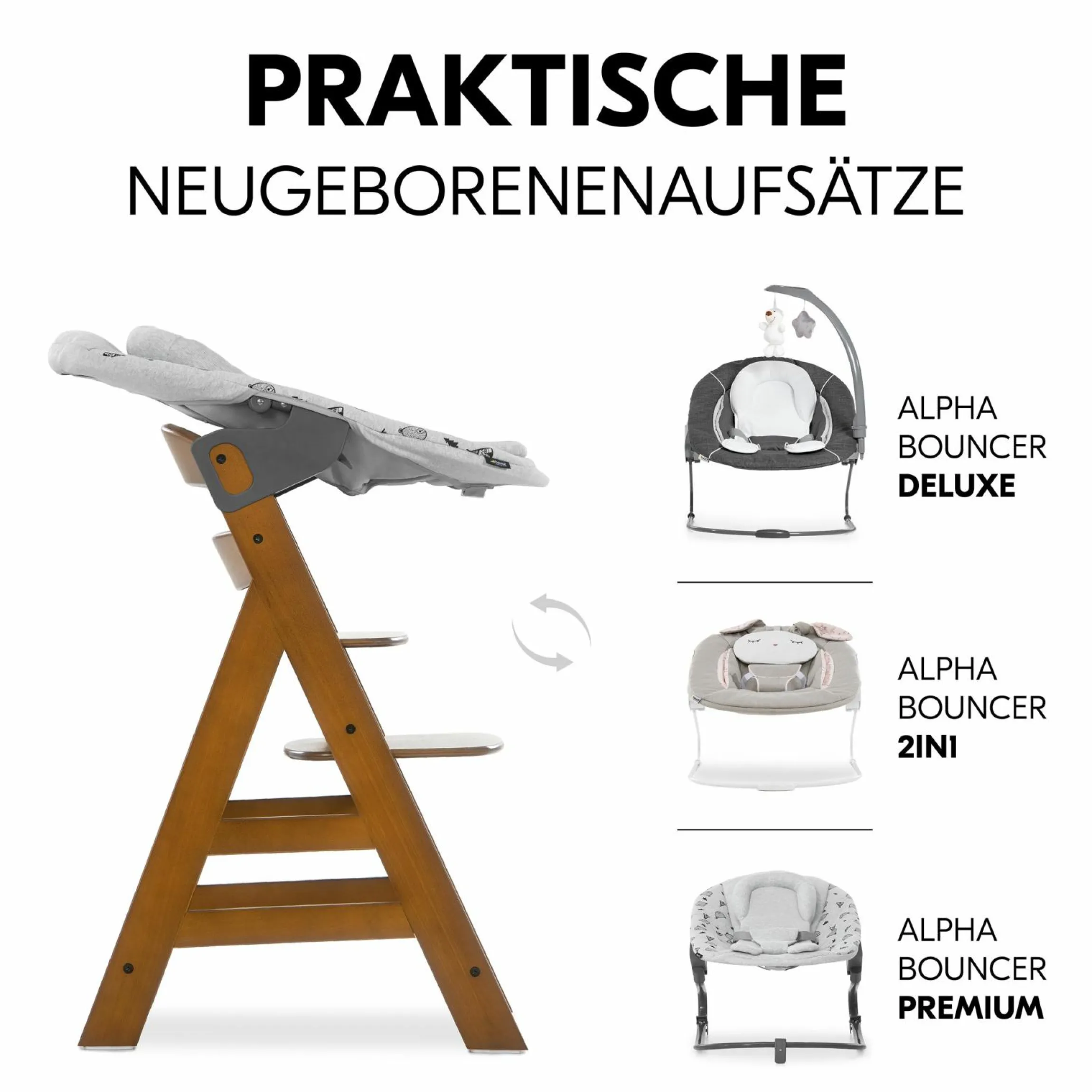 Hochstuhl Alpha Plus - Walnut