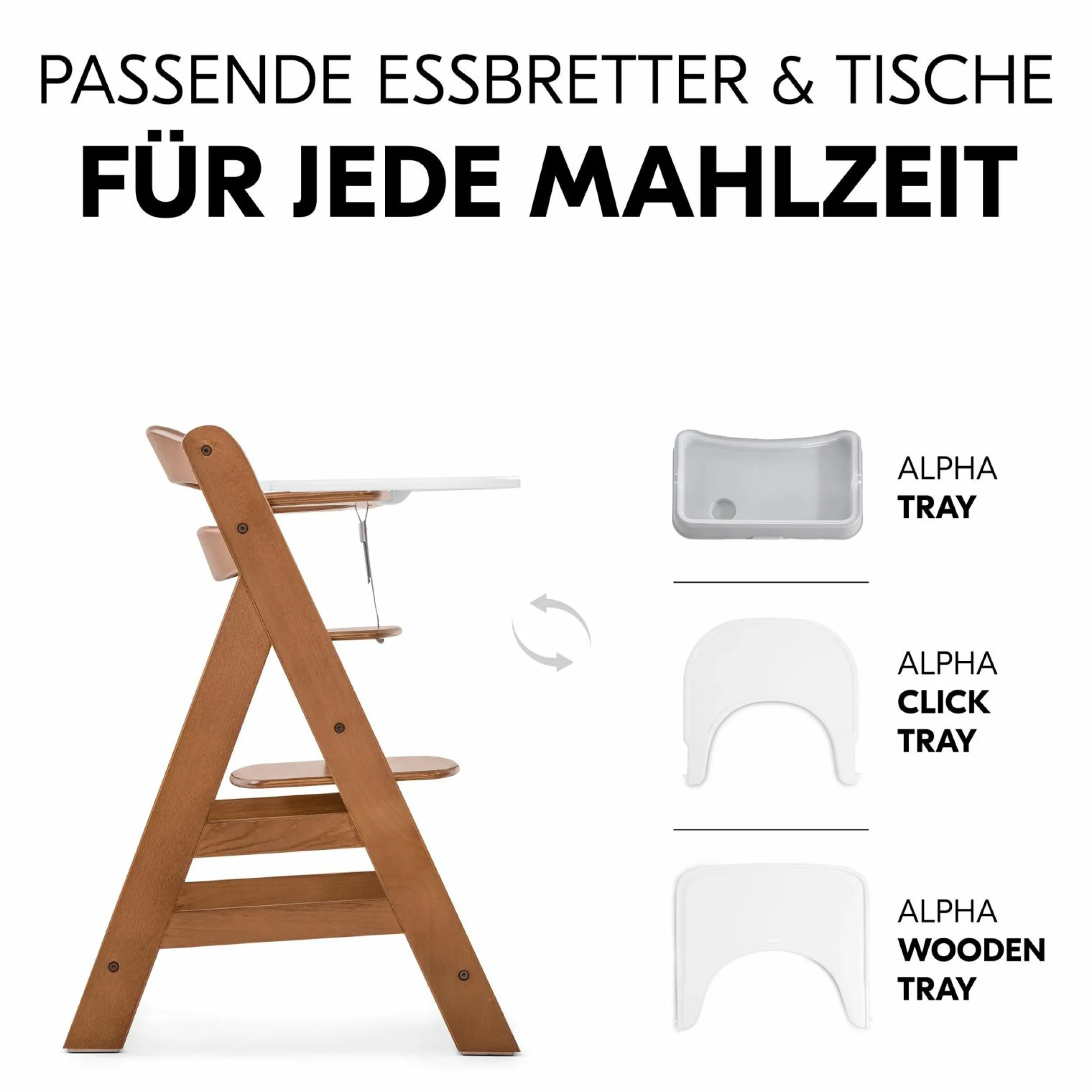 Hochstuhl Alpha Plus - Walnut