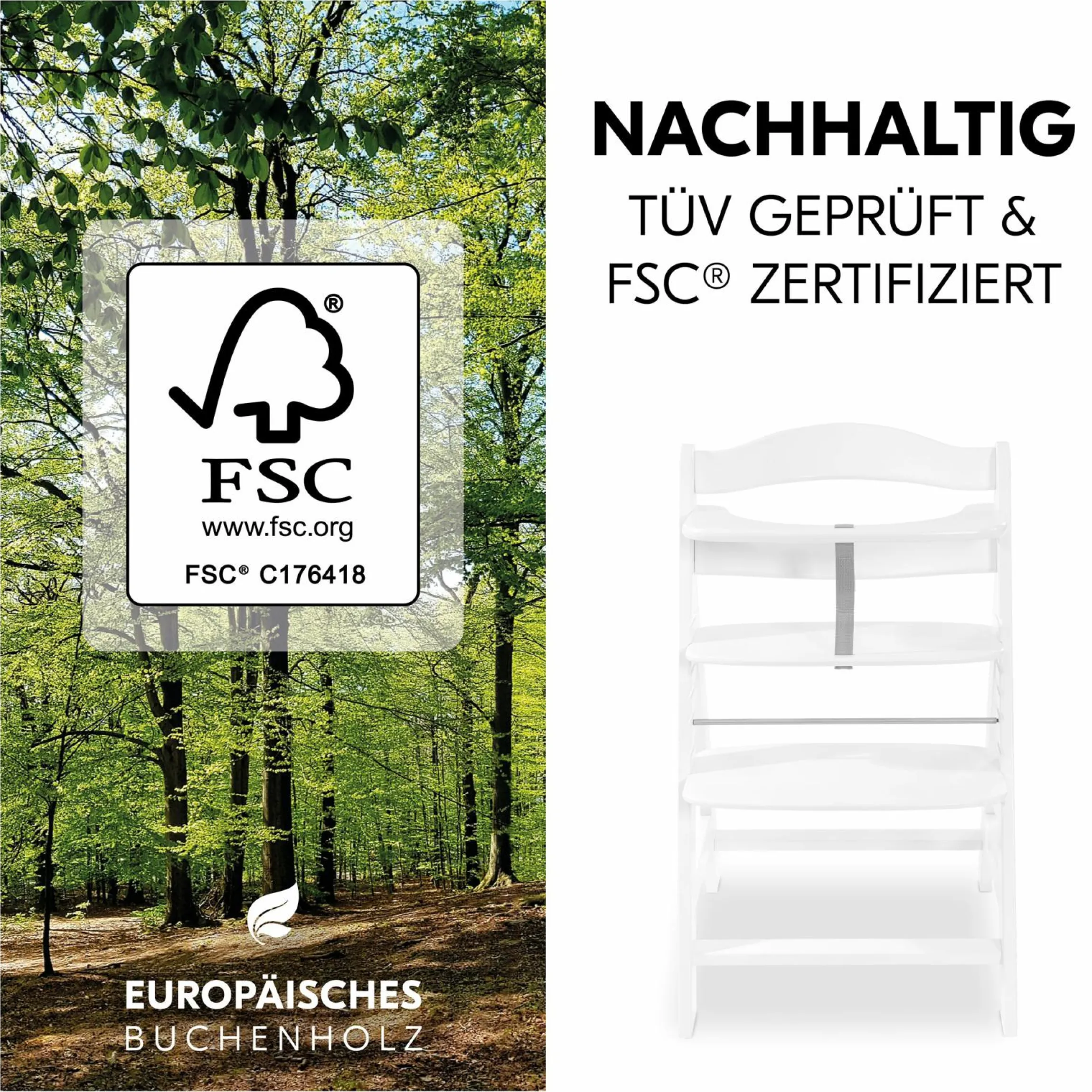 Hochstuhl Alpha Plus - White
