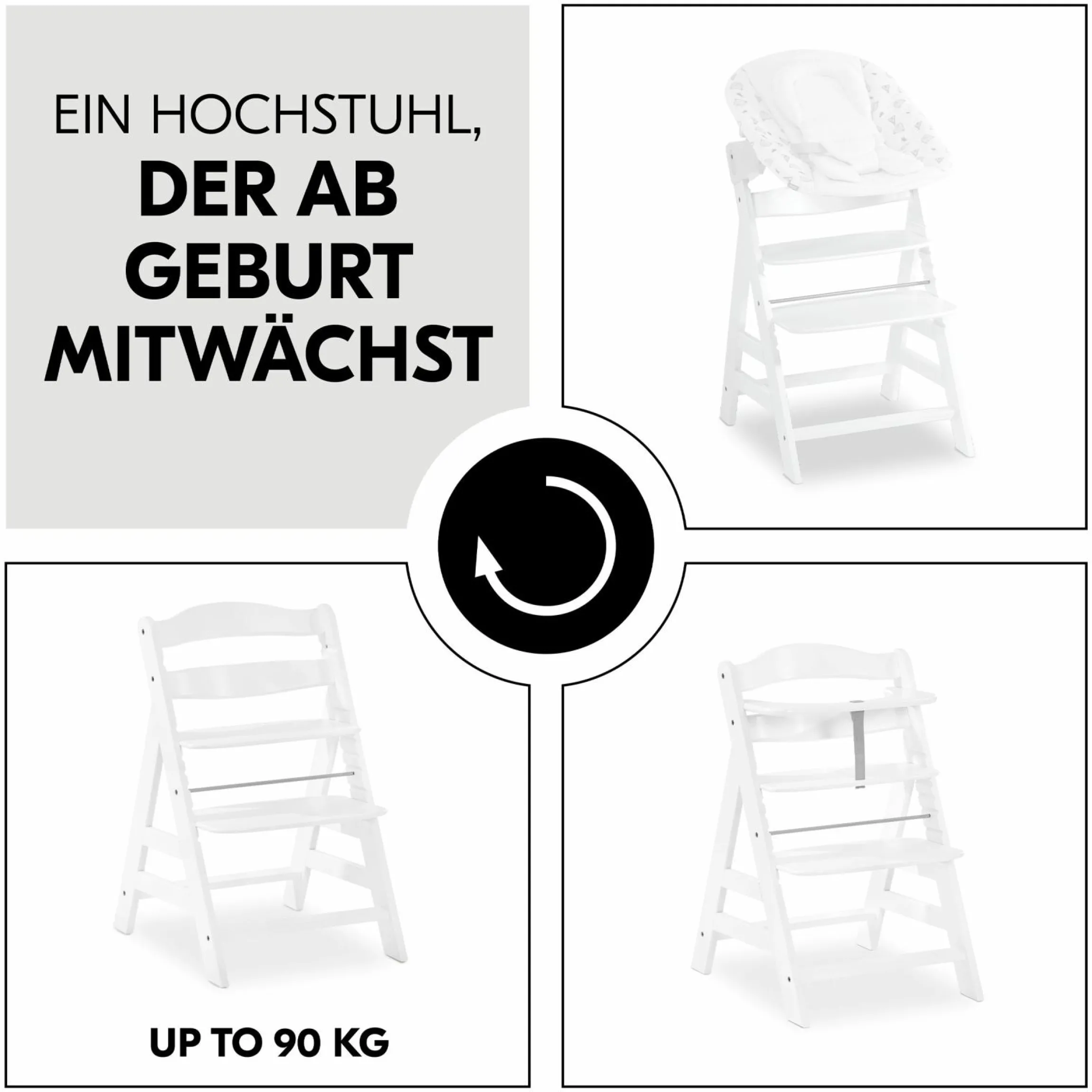 Hochstuhl Alpha Plus - White