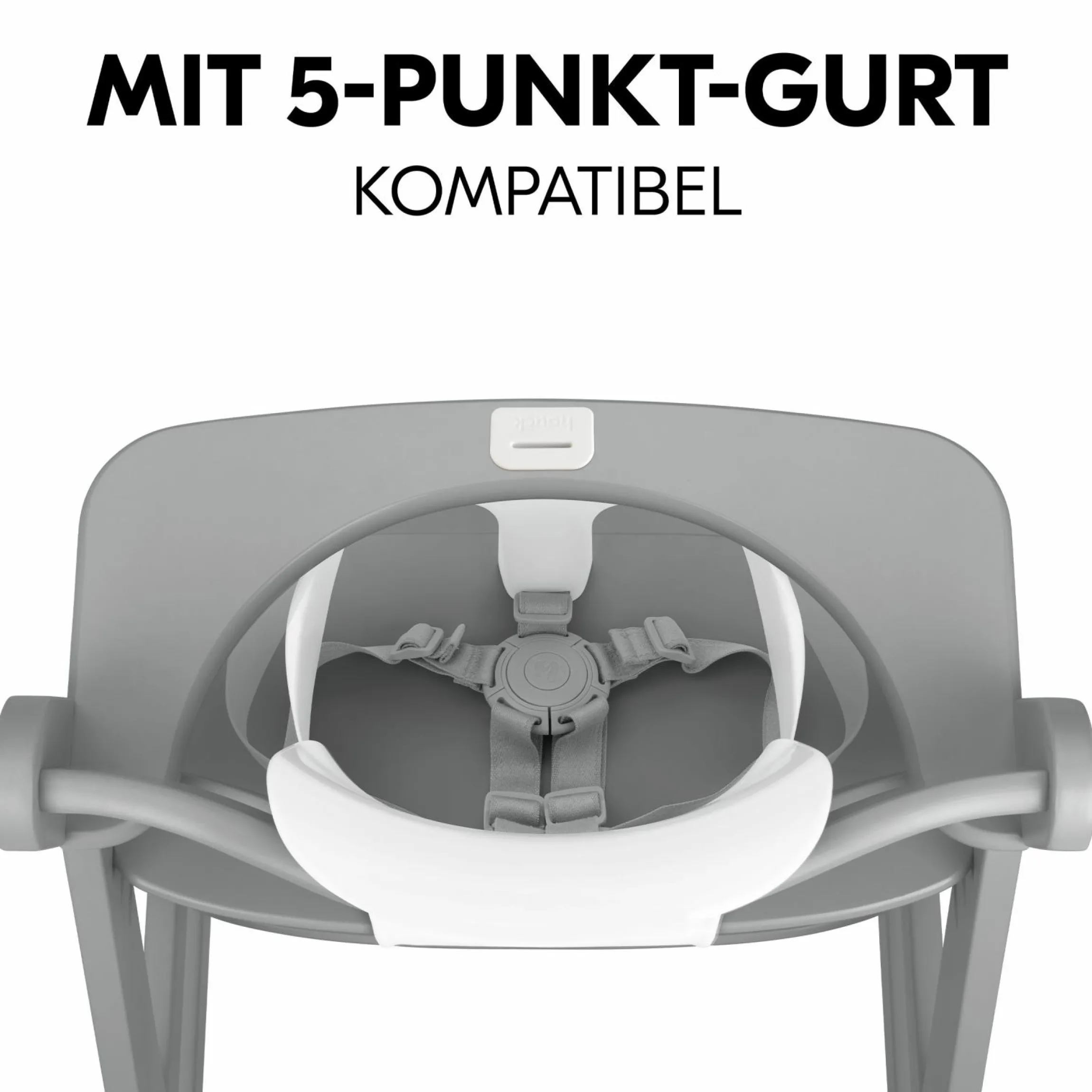 Hochstuhl Alpha Plus Grey - im Sparset inkl. Baby Seat + Baby Seatpad + Click Tray