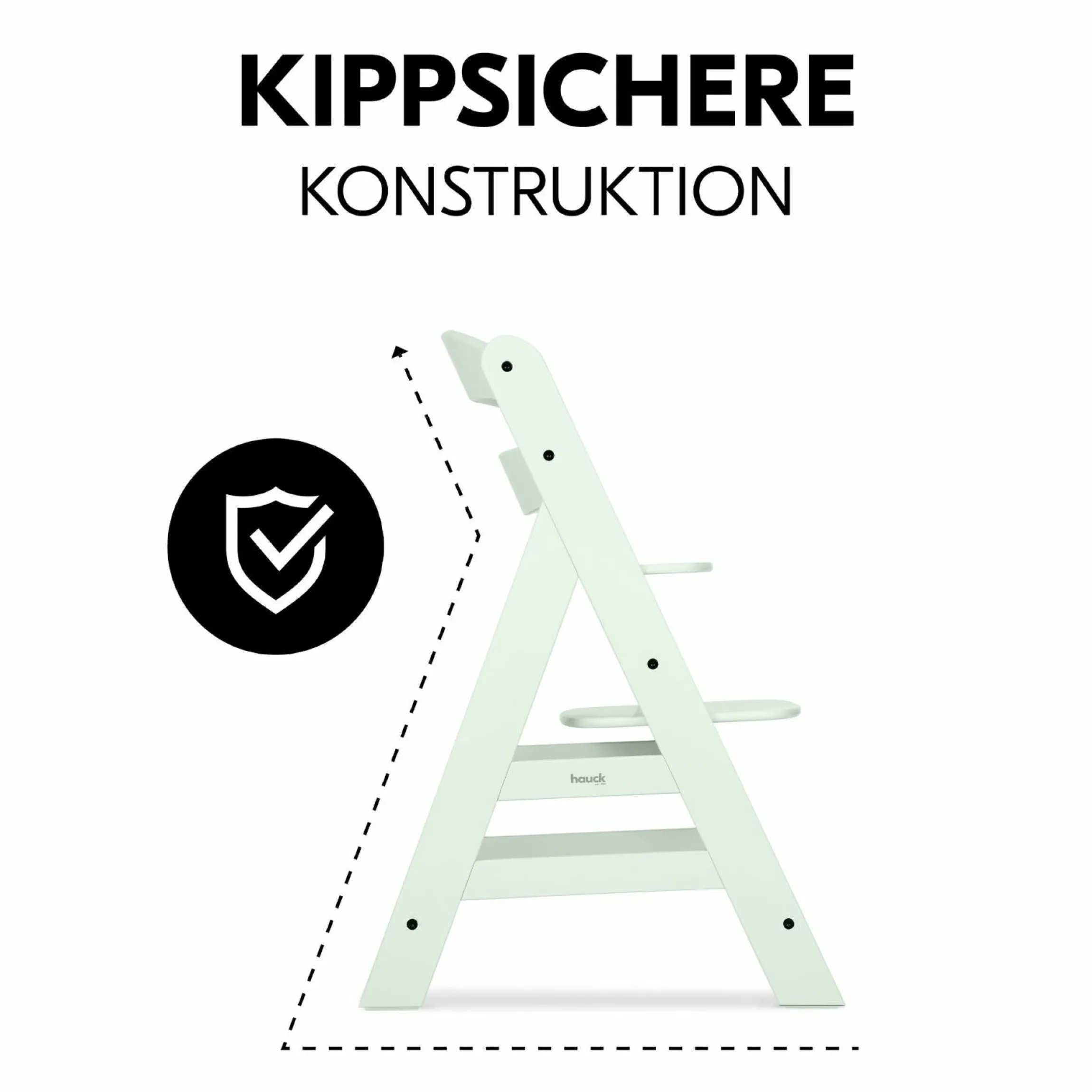 Hochstuhl Alpha Plus Mint - im Sparset inkl. Essbrett Click Tray + Sitzkissen - Charcoal