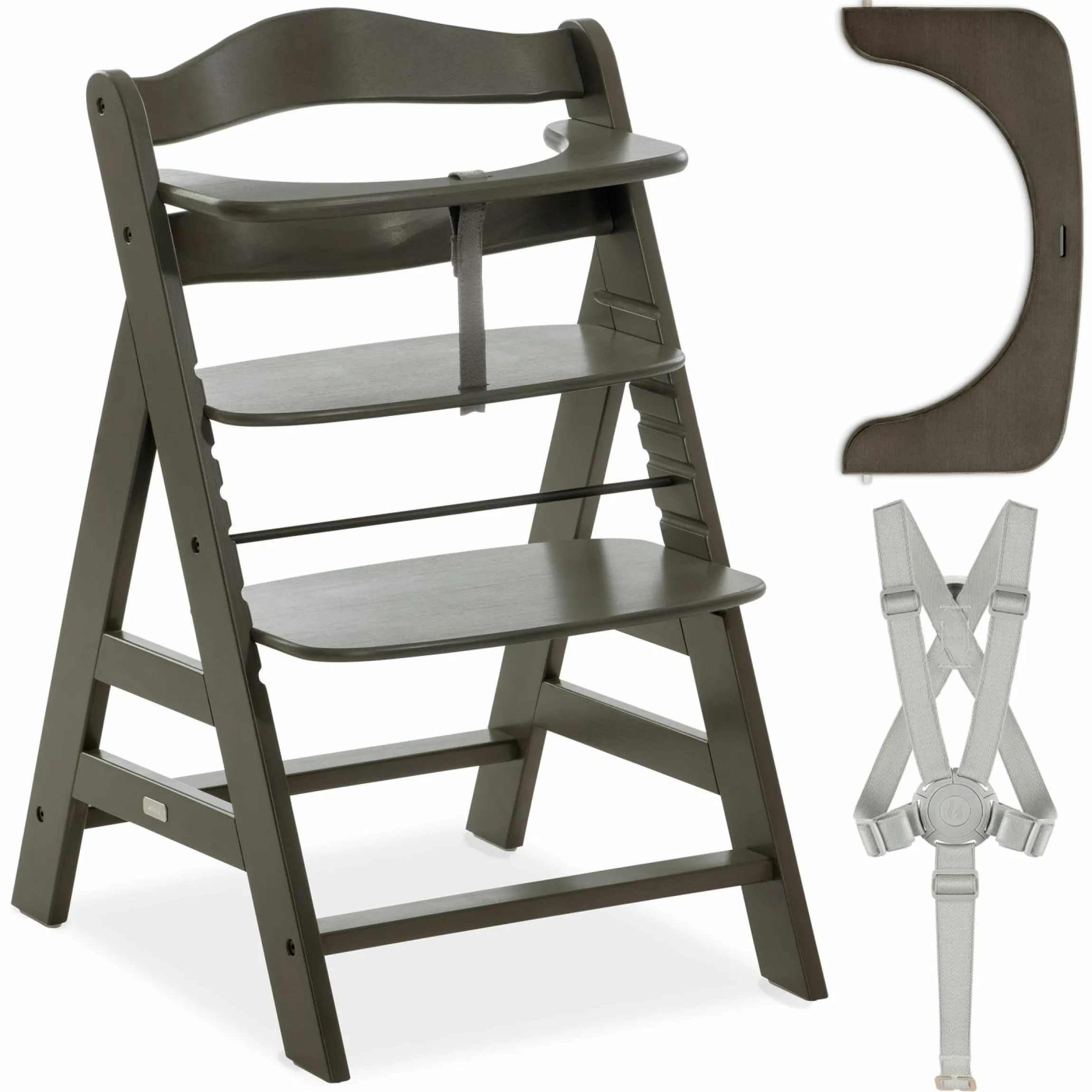 Hochstuhl Alpha Plus Select - Charcoal / Dunkelgrau