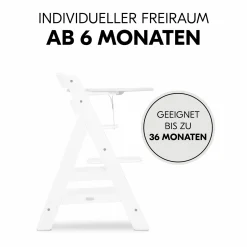 Hochstuhl Alpha Plus White - im Sparset inkl. Essbrett Click Tray + Sitzkissen Minnie Mouse Rose