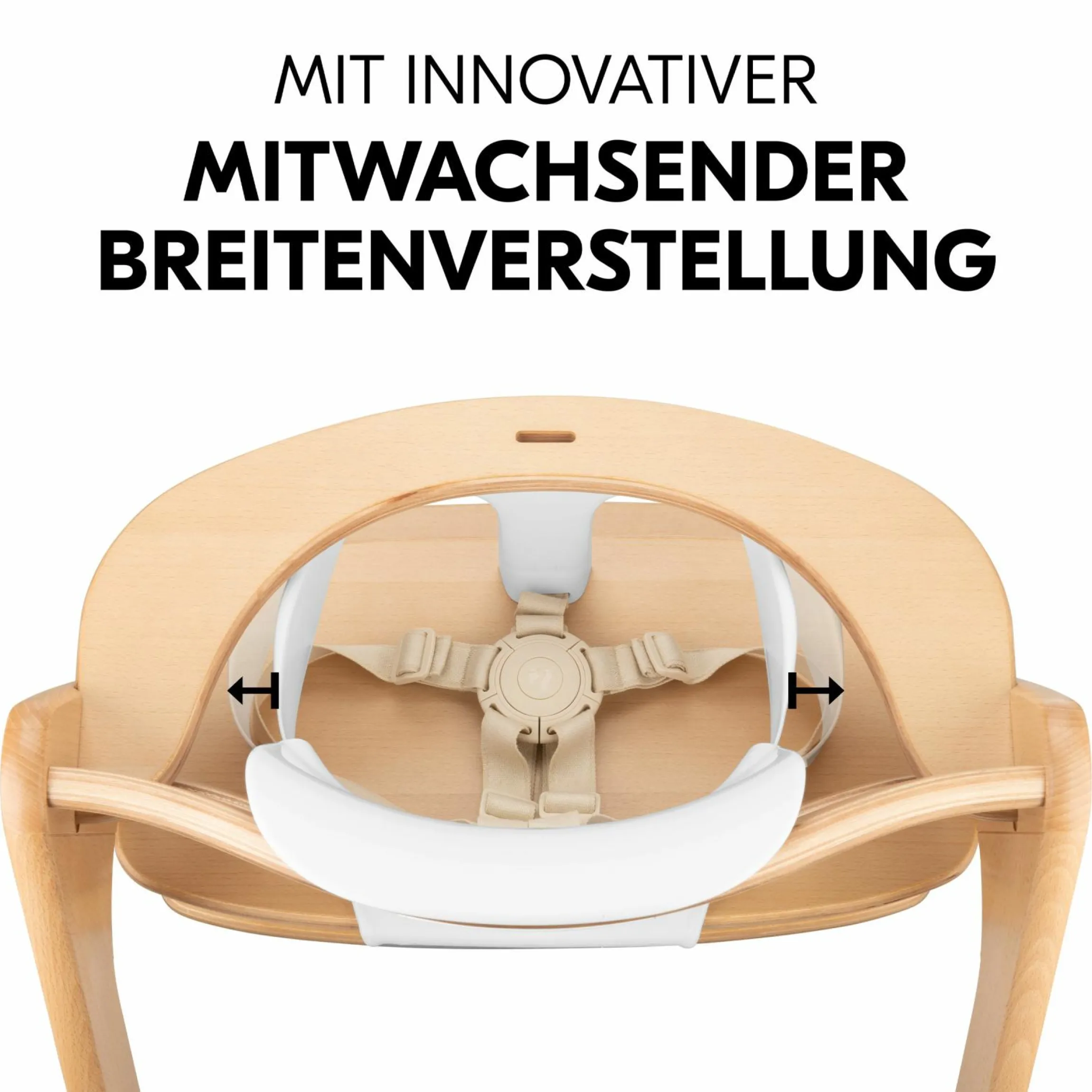 Hochstuhl Alpha Plus White - im Sparset inkl. Baby Seat + Baby Seatpad + Click Tray