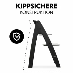 Hochstuhl Arketa inkl. Play Tray Basis - Beech Blackwashed