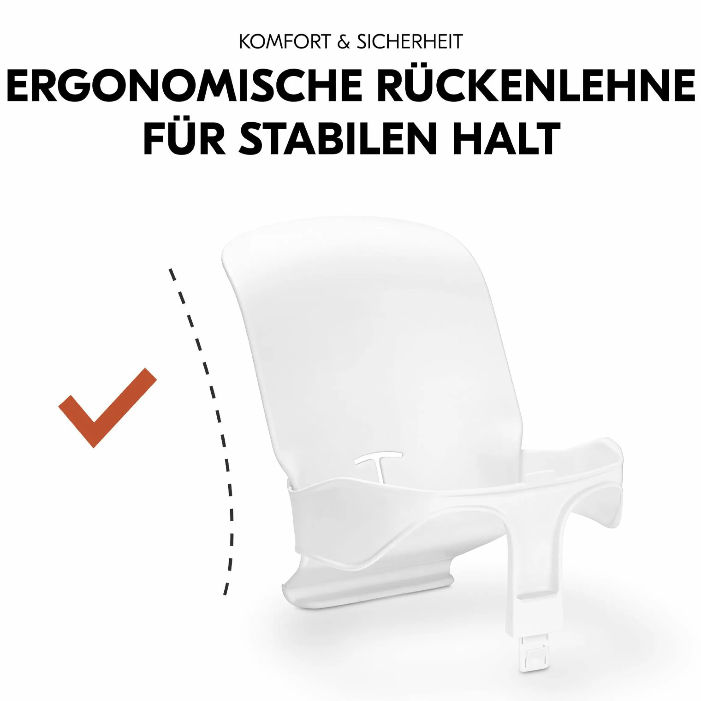 Hochstuhl Arketa Oak - im Sparset inkl. Baby Seat und Sitzpolster - Dark Grey