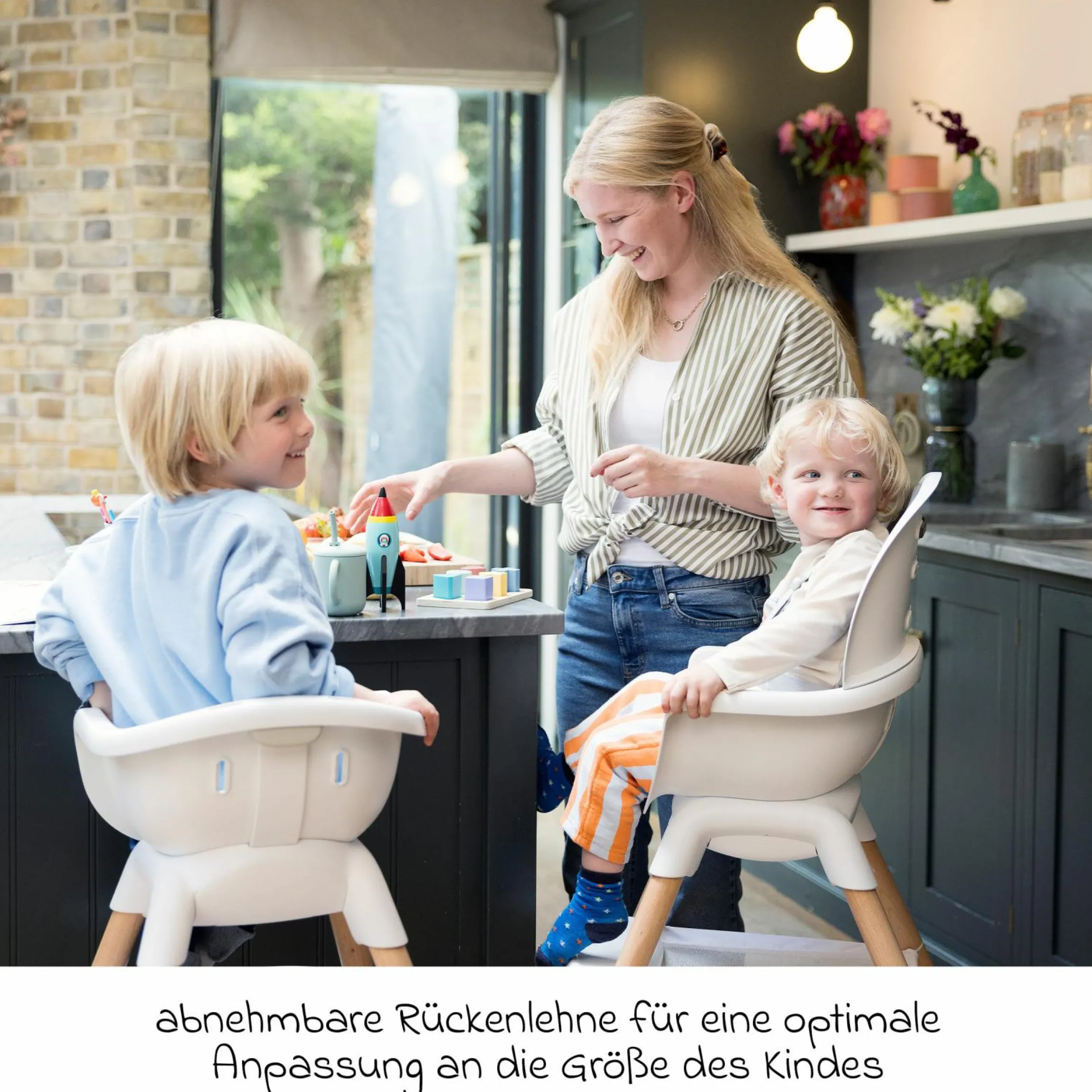 Hochstuhl Chestnut ab Geburt - 6 Jahre auch als Kinderstuhl nutzbar - Mocha - Kollektion 2025
