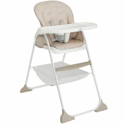 Hochstuhl Mimzy Snacker ab 6 Monate nutzbar klein faltbar nur 6,3 kg leicht - Taupe - Kollektion 2025