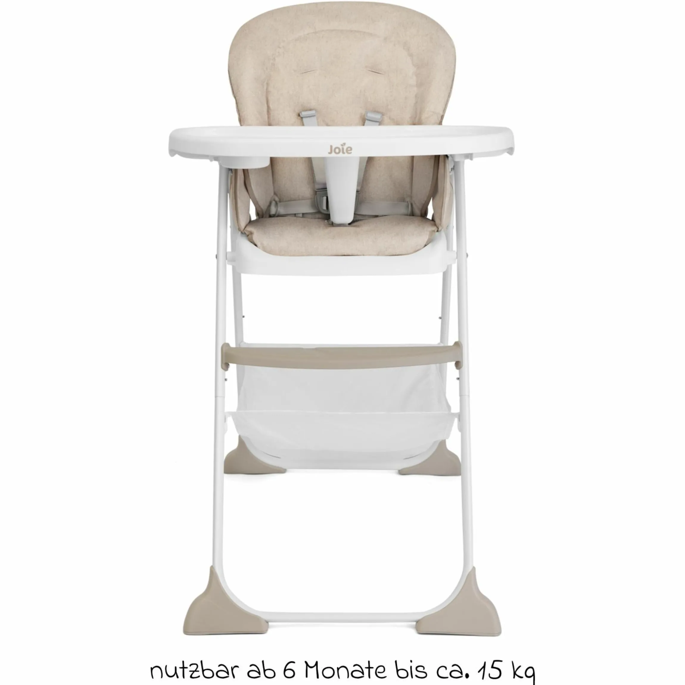 Hochstuhl Mimzy Snacker ab 6 Monate nutzbar klein faltbar nur 6,3 kg leicht - Taupe - Kollektion 2025