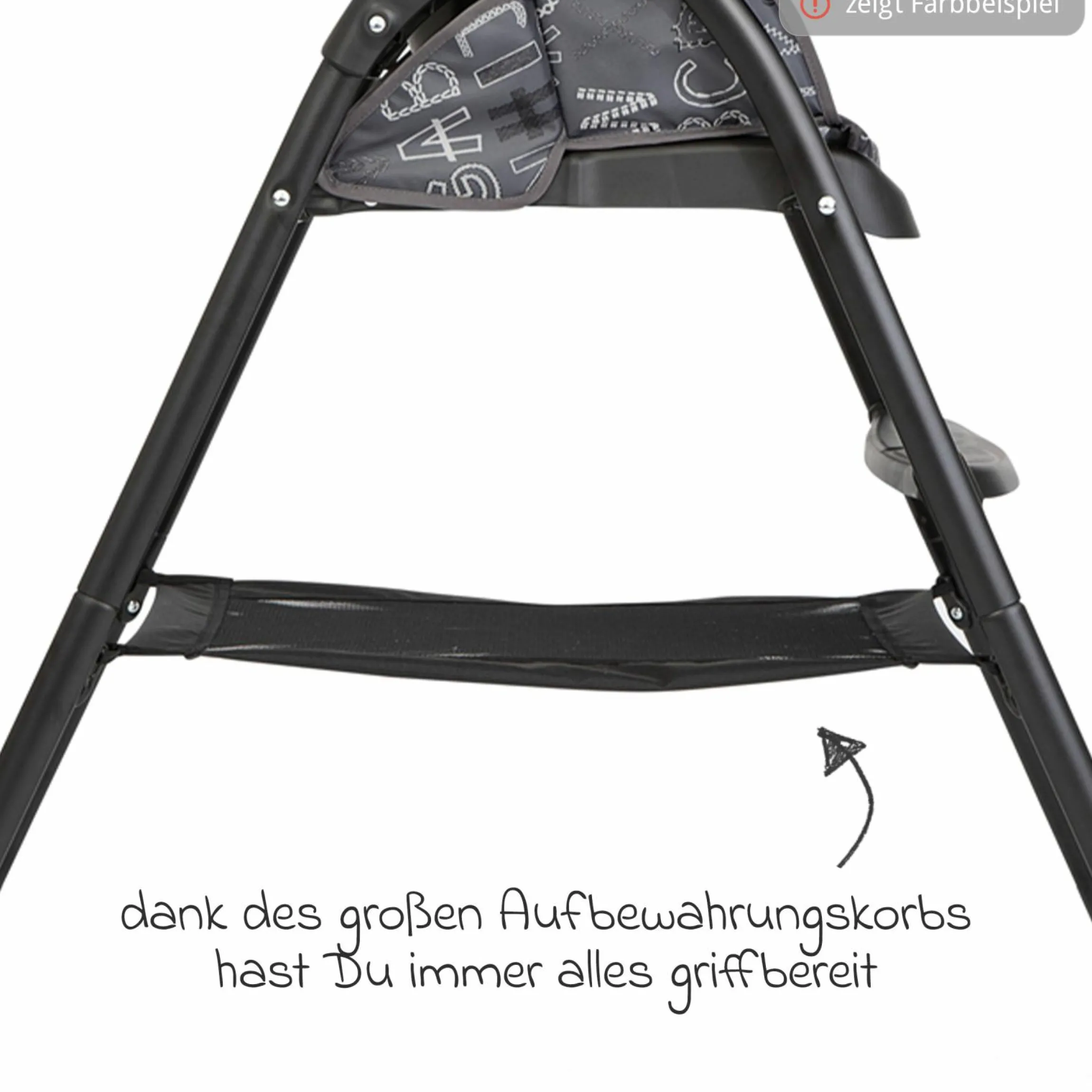 Hochstuhl Mimzy Snacker ab 6 Monate nutzbar klein faltbar nur 6,3 kg leicht - Taupe - Kollektion 2025