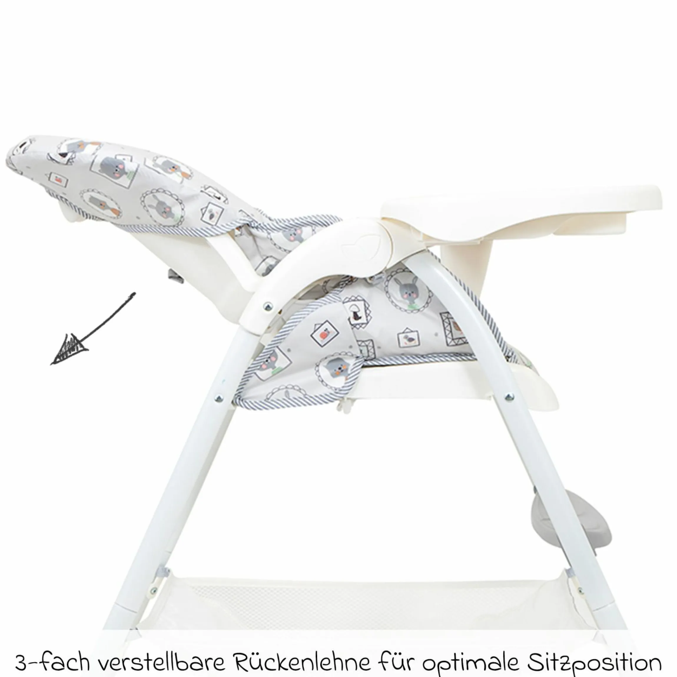Hochstuhl Mimzy Snacker ab 6 Monate nutzbar klein faltbar nur 6,3 kg leicht - Portrait