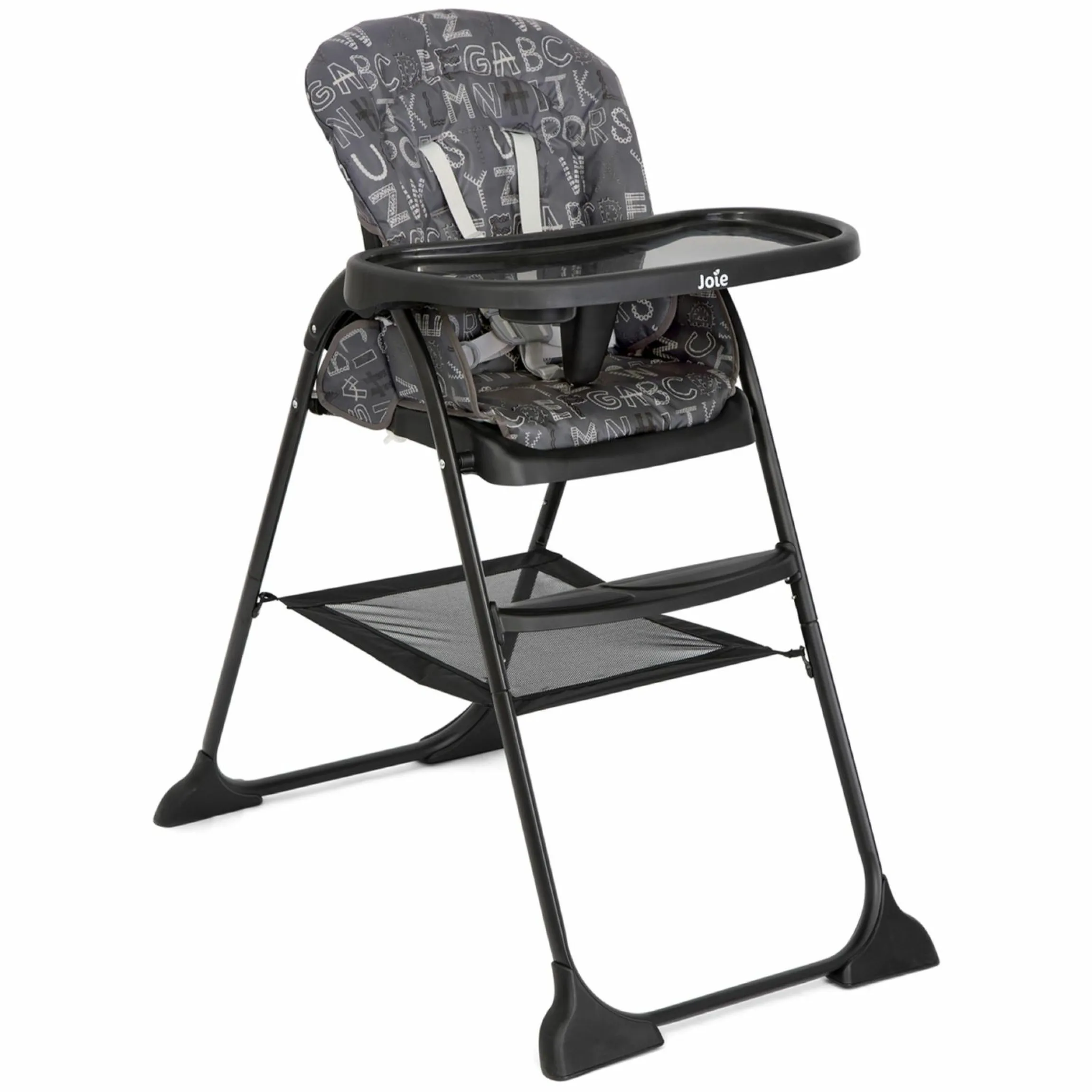 Hochstuhl Mimzy Snacker ab 6 Monate nutzbar klein faltbar nur 6,3 kg leicht - ABC Charcoal - Kollektion 2025