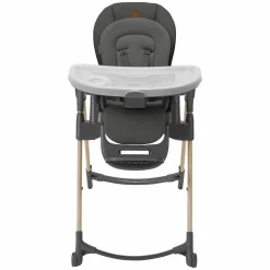 Hochstuhl Minla mitwachsend ab Geburt - 14 Jahre - Hochstuhl, Babyliege mit Liegefunktion & Tablett - Beyound - Graphite Eco - Kollektion 2025