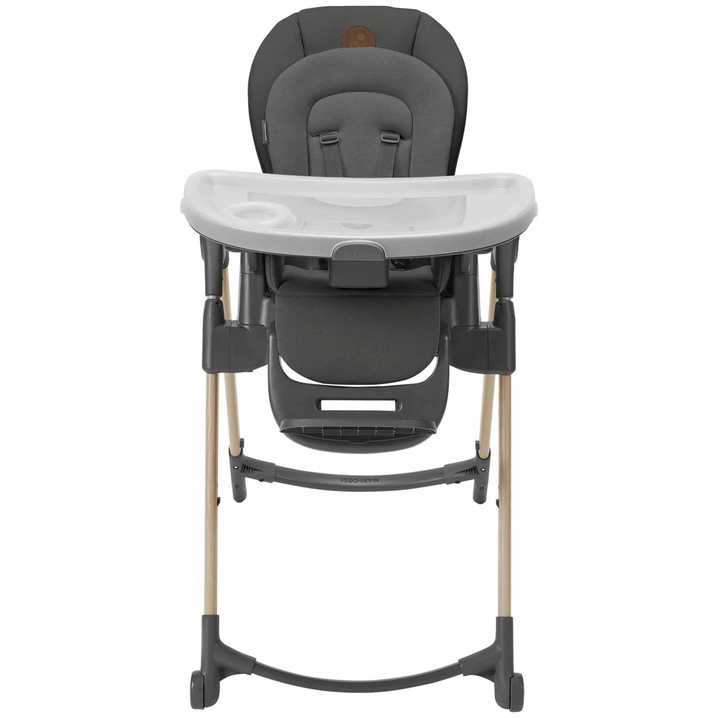 Hochstuhl Minla mitwachsend ab Geburt - 14 Jahre - Hochstuhl, Babyliege mit Liegefunktion & Tablett - Beyound - Graphite Eco - Kollektion 2025