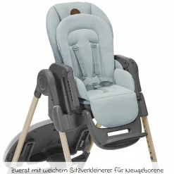 Hochstuhl Minla mitwachsend ab Geburt - 14 Jahre - Hochstuhl, Babyliege mit Liegefunktion & Tablett - Beyound - Grey Eco - Kollektion 2025