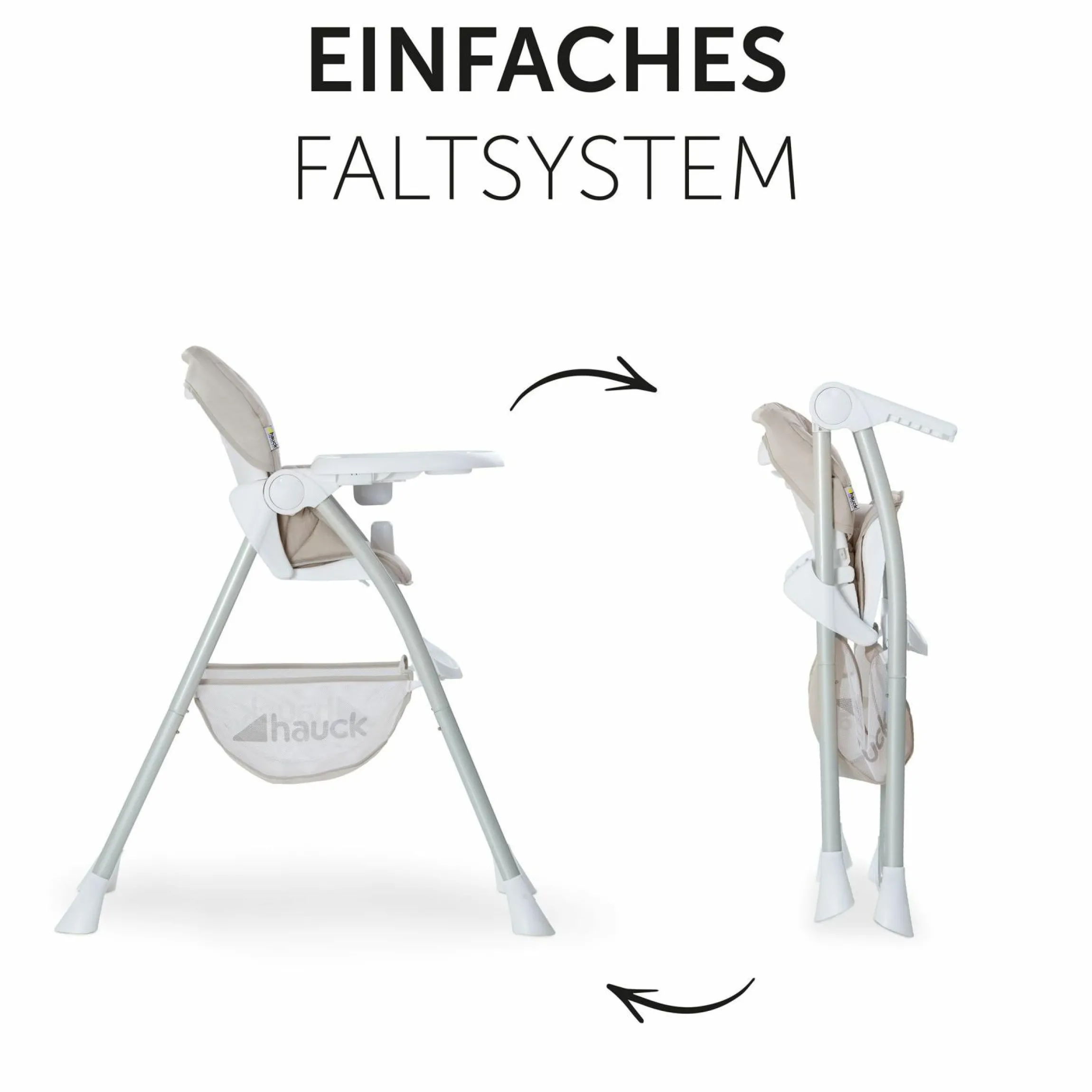 Hochstuhl Sit N Fold (mit Essbrett, klappbar) - Beige