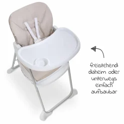 Hochstuhl Sit N Fold (mit Essbrett, klappbar) - Beige