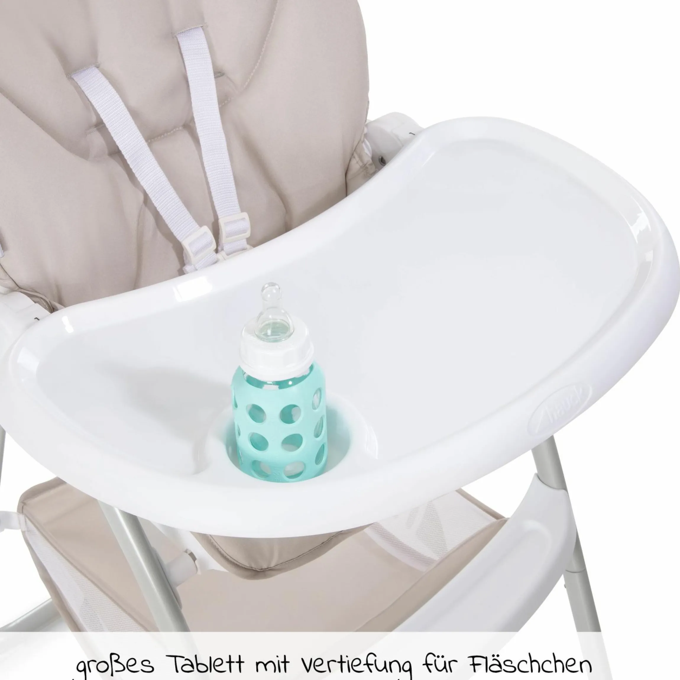 Hochstuhl Sit N Fold (mit Essbrett, klappbar) - Beige