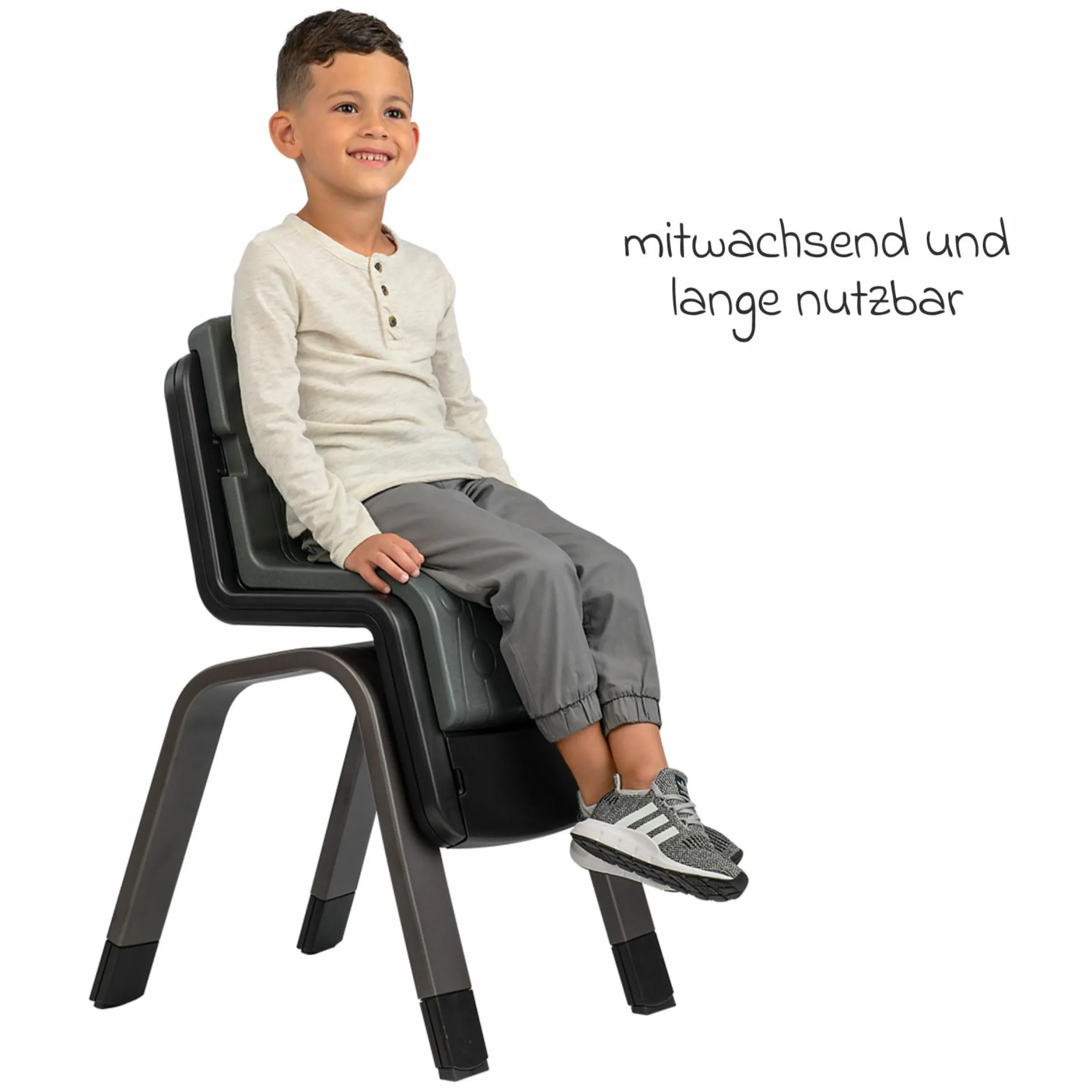 Hochstuhl ZAAZ bis 100 kg belastbar mit Hydrauliksystem für die Höhenverstellung - Pewter - Kollektion 2025