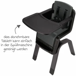 Hochstuhl ZAAZ bis 100 kg belastbar mit Hydrauliksystem für die Höhenverstellung - Pewter - Kollektion 2025