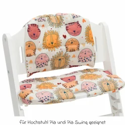 Hochstuhl-Bezug für Pia extraweich & waschbar - Löwe - Bunt