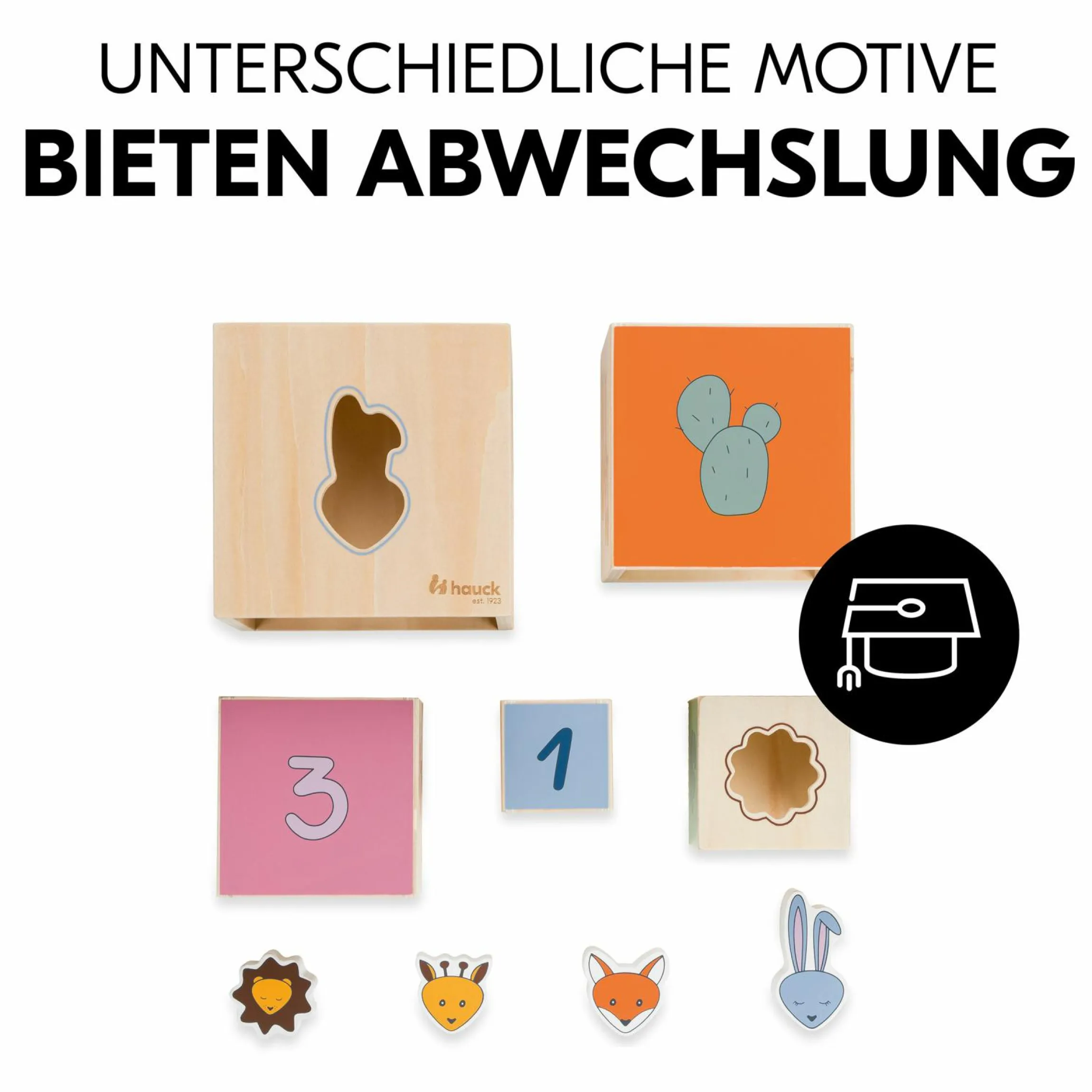Holz Stapelturm mit Formen - Stack N Raise