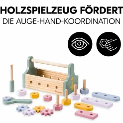 Holz Werkzeugkiste für Kleinkinder - Learn to Repair