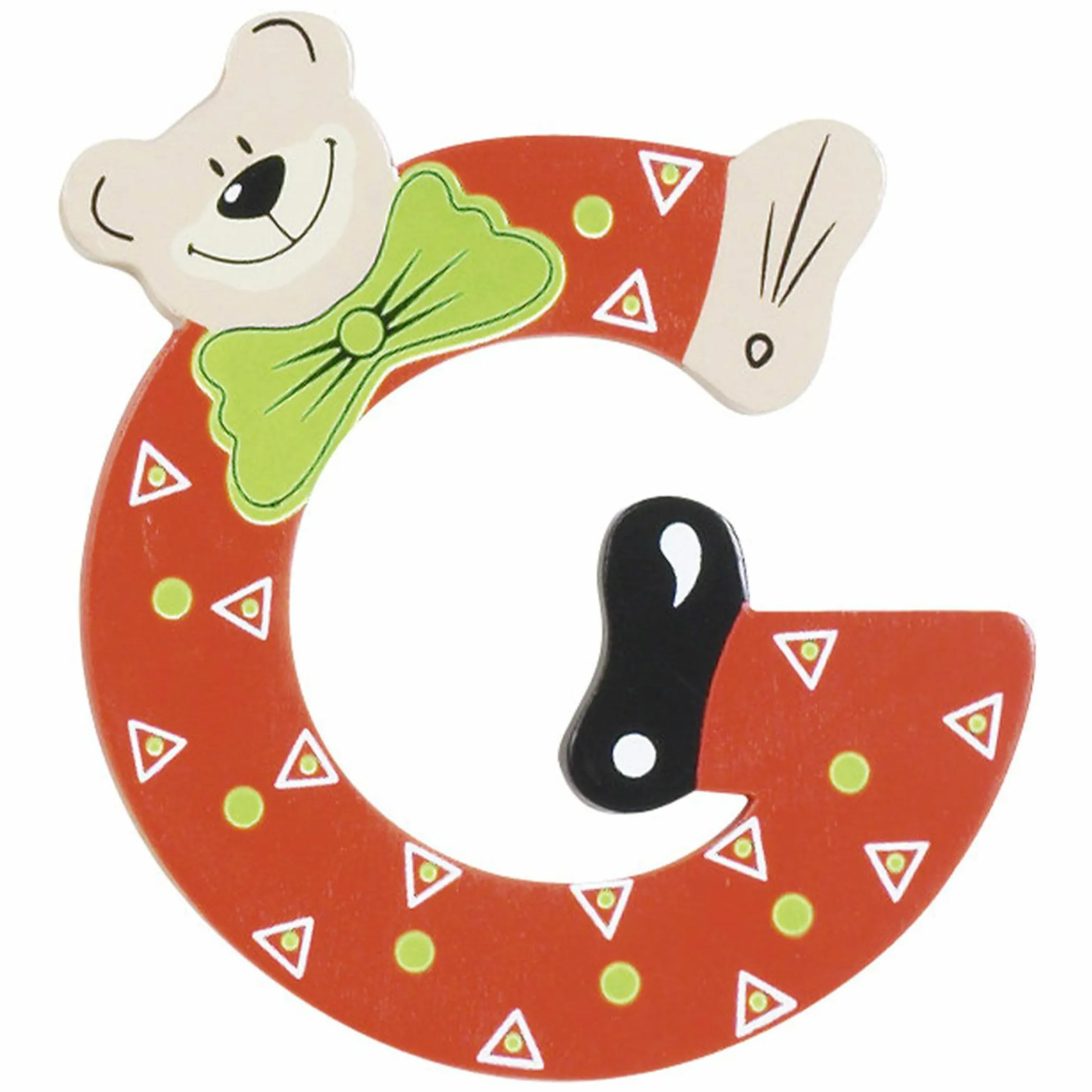 Holzbuchstabe G - Bär