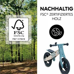 Holz-Laufrad Balance N Ride mit Lufträdern & verstellbarem Sitz (ab 18 Monate) - Turtle