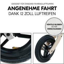 Holz-Laufrad Balance N Ride mit Lufträdern & verstellbarem Sitz (ab 18 Monate) - Zebra