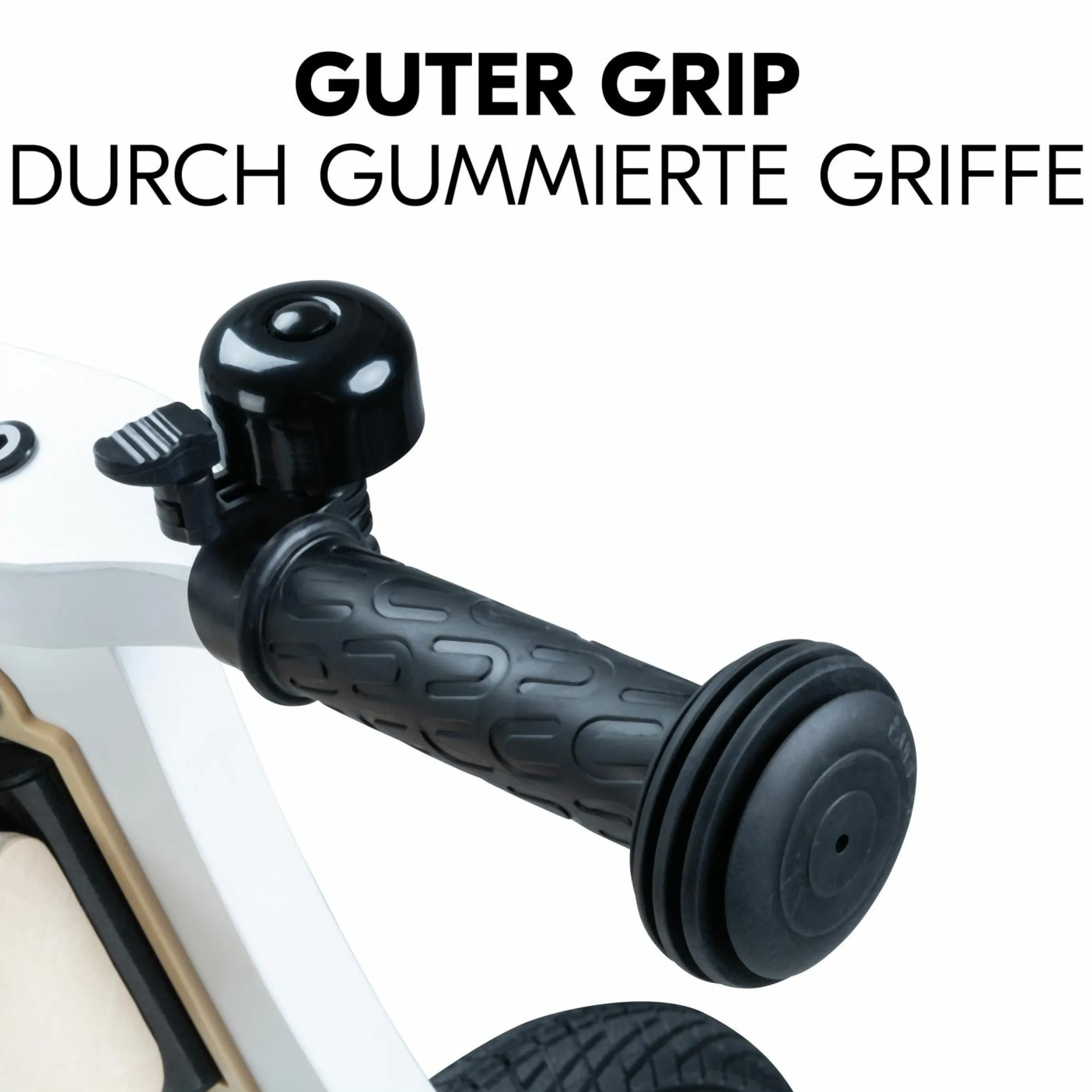 Holz-Laufrad Balance N Ride mit Lufträdern & verstellbarem Sitz (ab 18 Monate) - Zebra