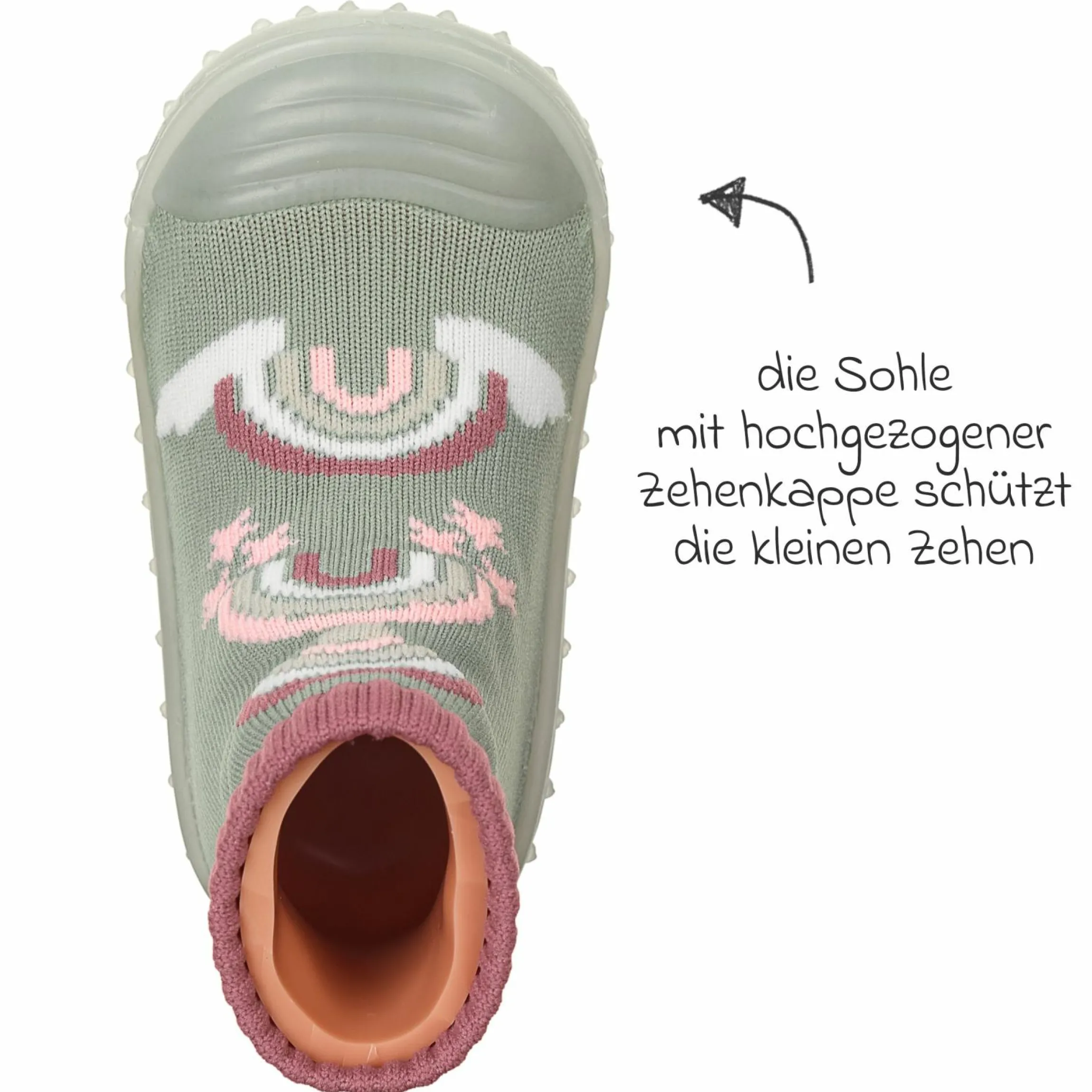 Hüttenschuh Adventure-Socks - Regenbogen - Gr. 23/24