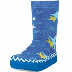 Hüttenschuh Sterne - Blau - Gr. 19/22