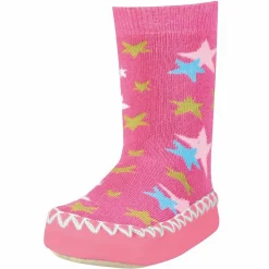 Hüttenschuh Sterne - Pink - Gr. 19/22