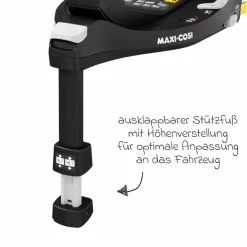 3in1 Babyschale & Reboarder-Set FamilyFix 360 ab Geburt bis 4 Jahre (40 - 105 cm) mit Babyschale Pebble 360 & Kindersitz Pearl 360 inkl. Isofix-Basis FamilyFix & Rückenlehnenschutz - Graphite